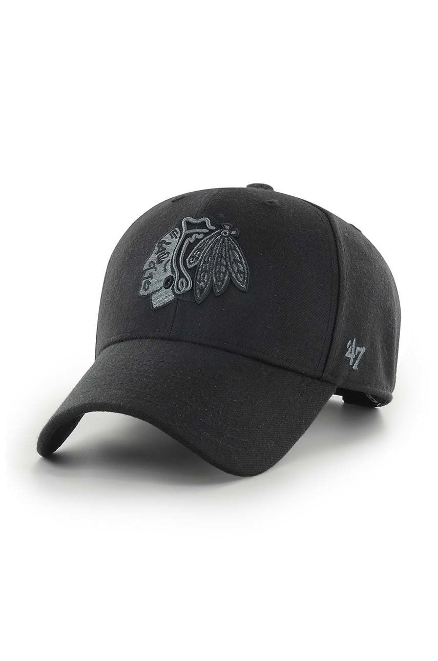 

Бейсбольная кепка 47 бренда NHL Chicago Blackhawks 47 Brand, черный