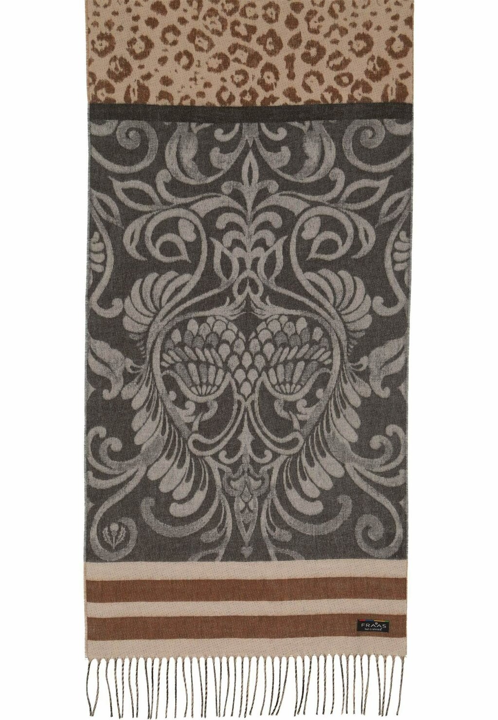 

Шарф PAISLEY LEO CASHMINK MADE IN GERMANY FRAAS, серый