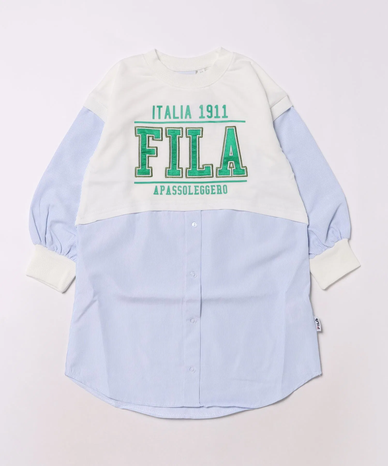 Детское платье FILA многослойное с логотипом Off-white