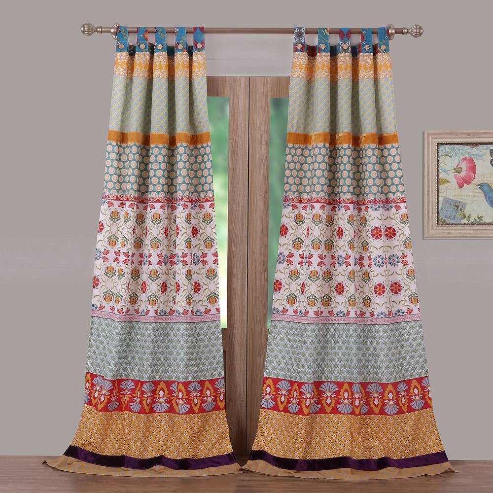 

Greenland Home Fashions, 2 шт. оконных штор Thalia, мультиколор