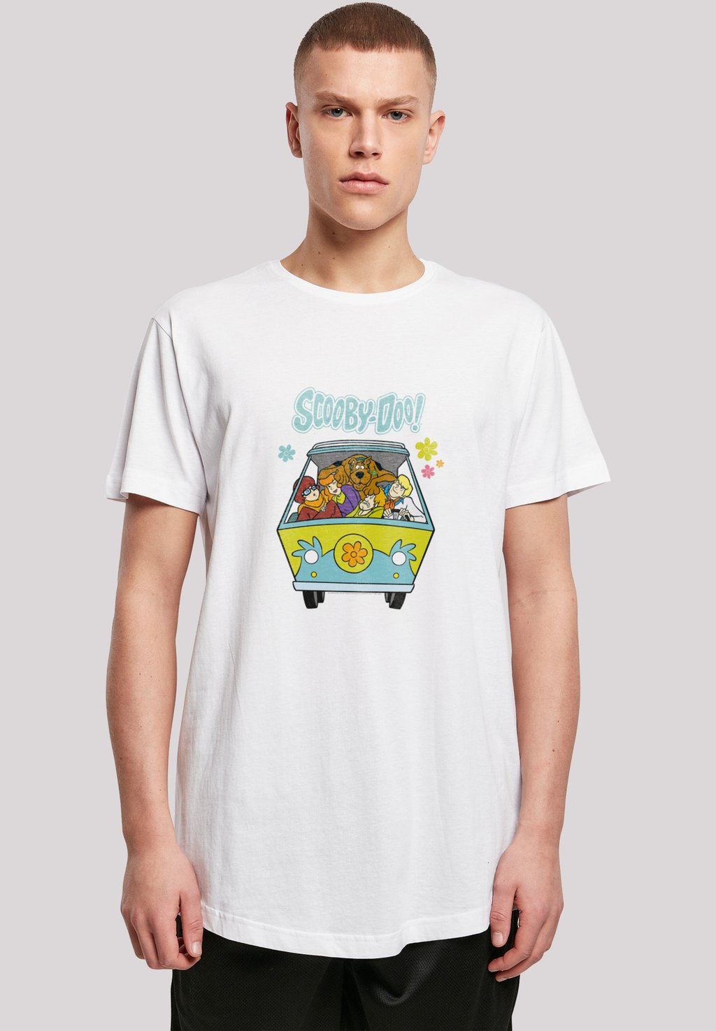 

Футболка с принтом SCOOBY DOO MYSTERY MACHINE GROUP F4NT4STIC, белый