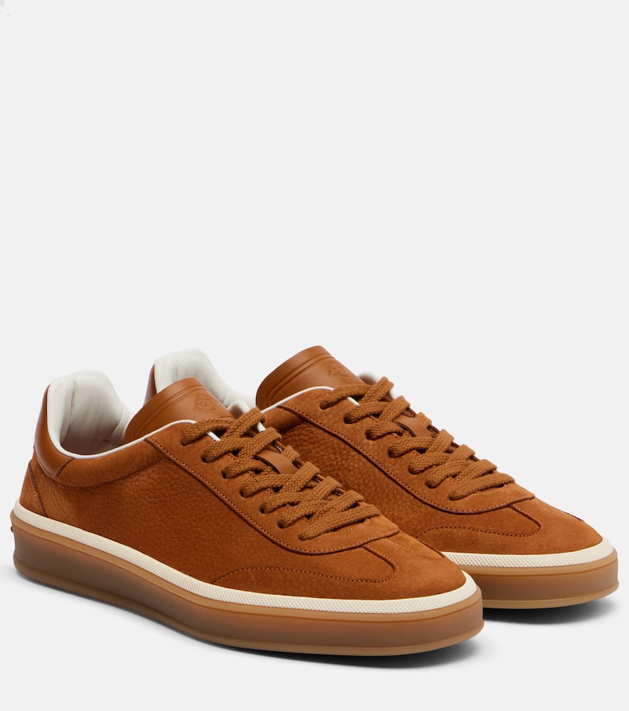 Теннисные кеды walk из кожи Loro Piana, Bon Ton Brown