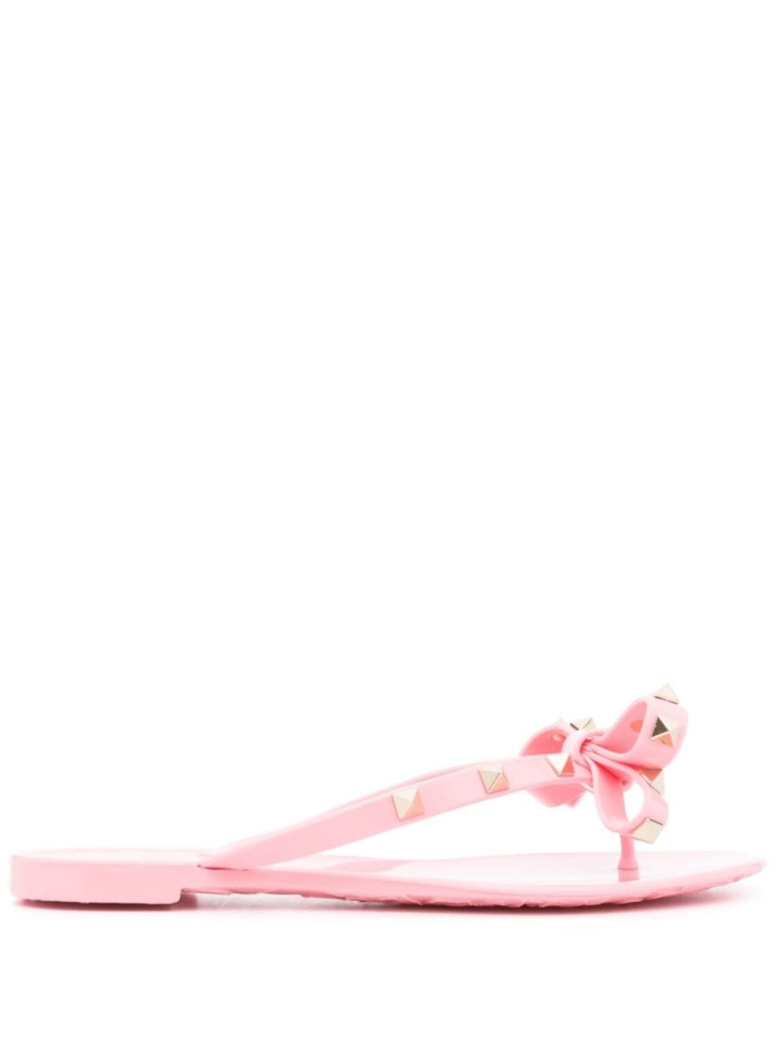 

Valentino Garavani шлепанцы Rockstud с бантом, розовый