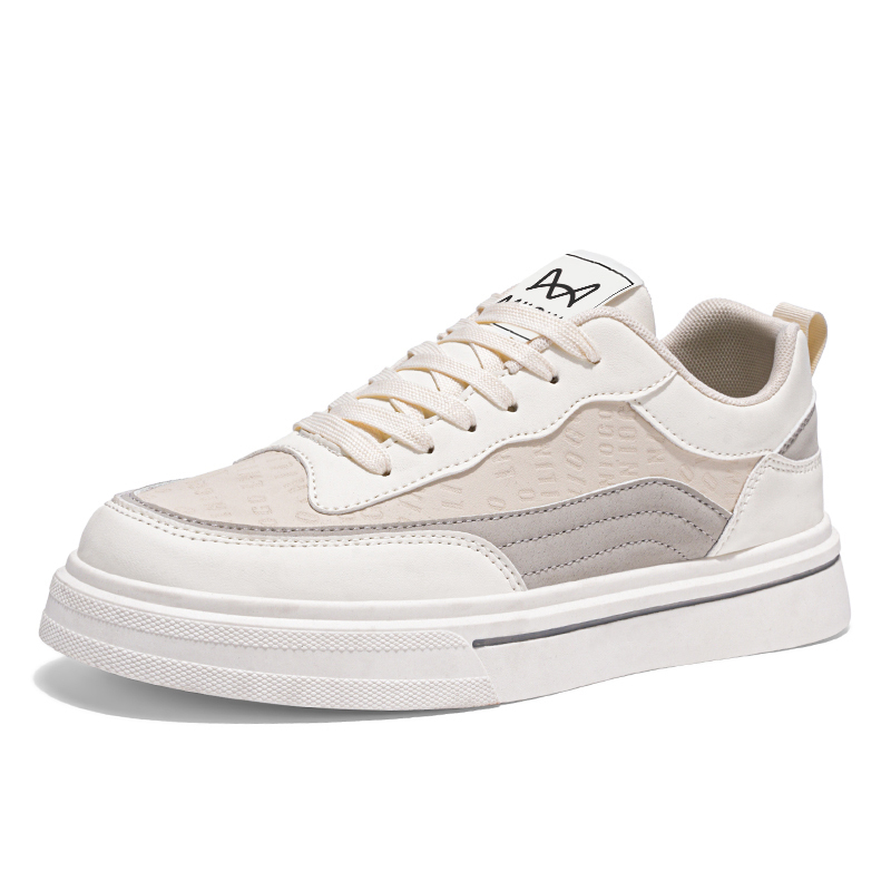 

MIIOW Антискользящие износостойкие низкие скейтерские кроссовки мужские Box - бежевый, цвет Beige