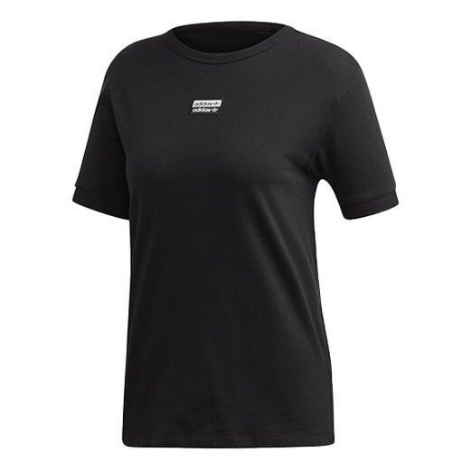 

Футболка классические с логотипом в виде коробки, короткие рукава, Adidas, черный