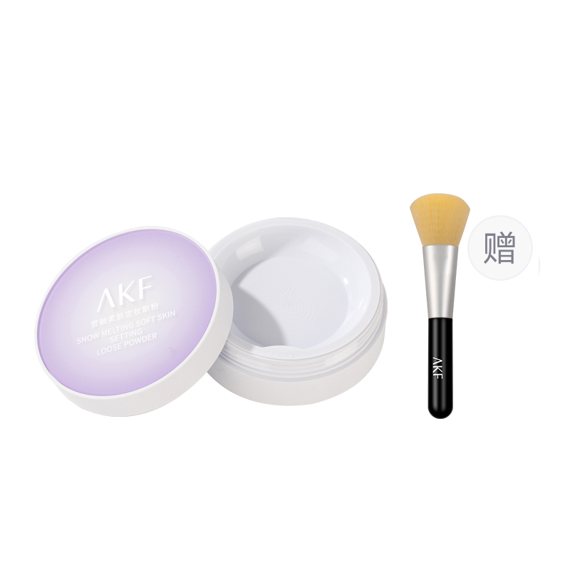 

Легкая пудра для закрепления макияжа, устойчивая к воде, контролирующая жирный блеск, долговечная, не оставляет следов AKF