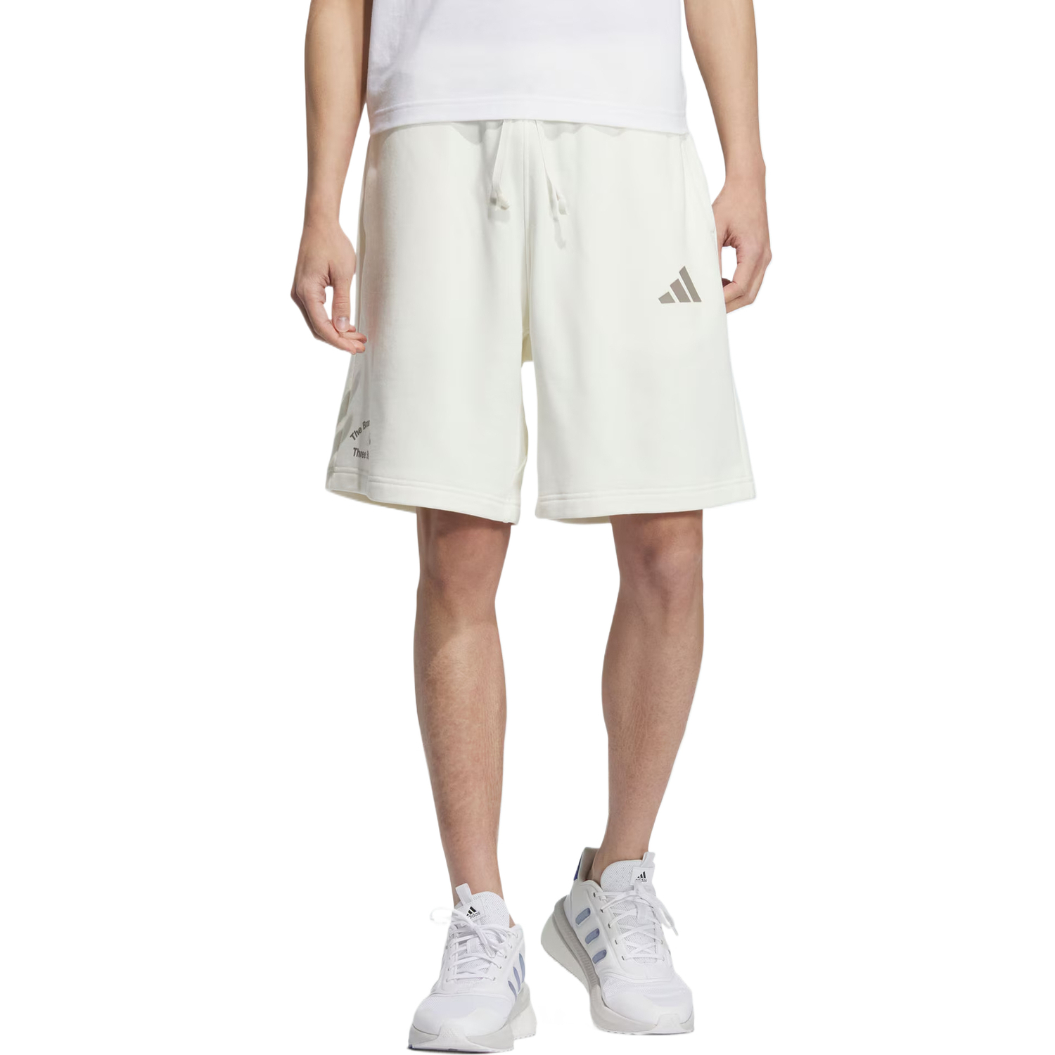 Adidas Повседневные шорты GFX KNIT SHORTS мужские Jade White — фото 3