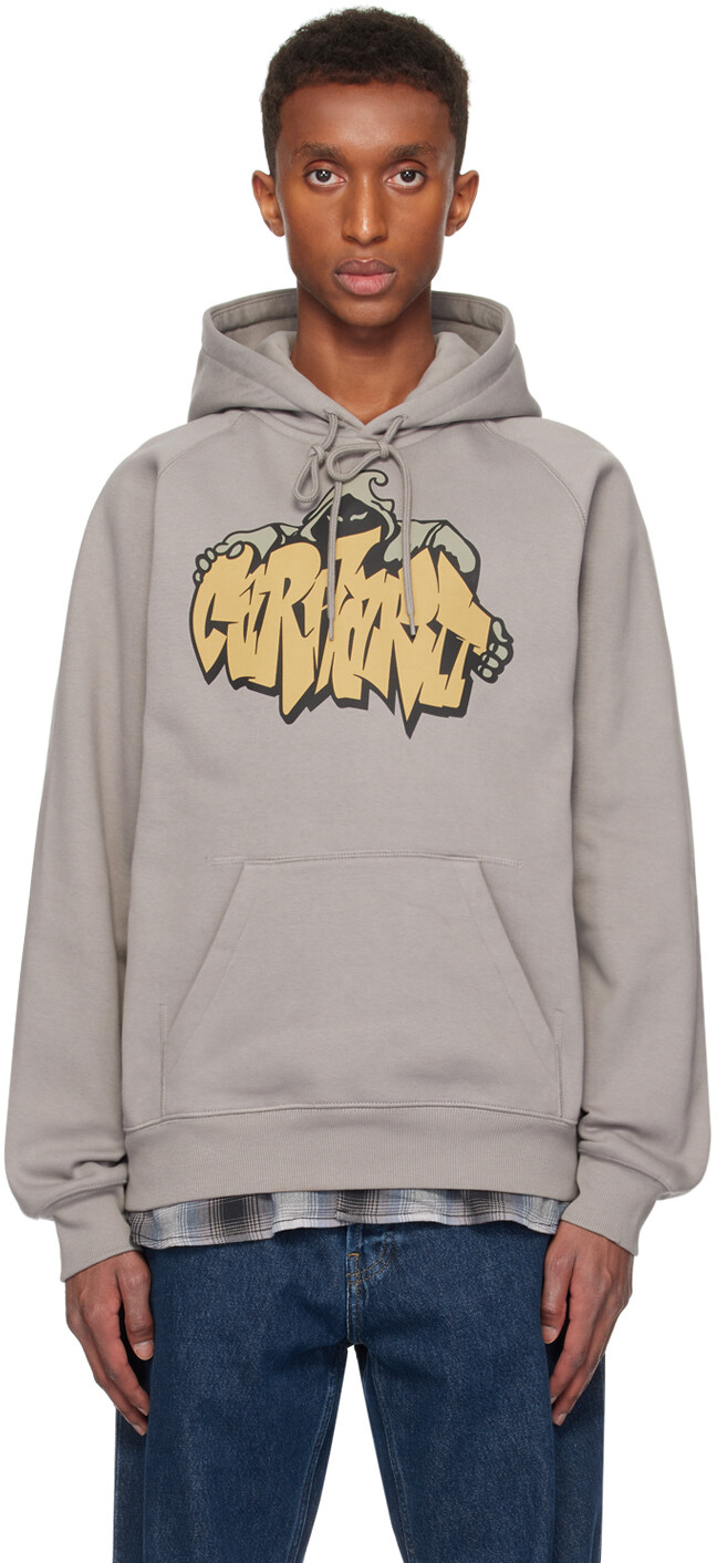 

Серая толстовка с капюшоном из юта Carhartt Work In Progress