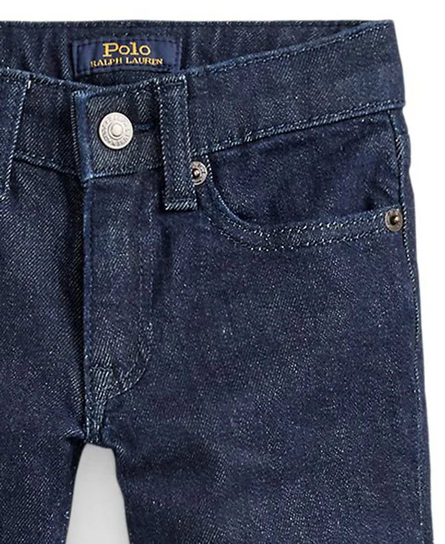 Джинсы-клеш из эластичного денима для девочек, размеры 2T-6X Polo Ralph Lauren, Mosley Wash — фото 4