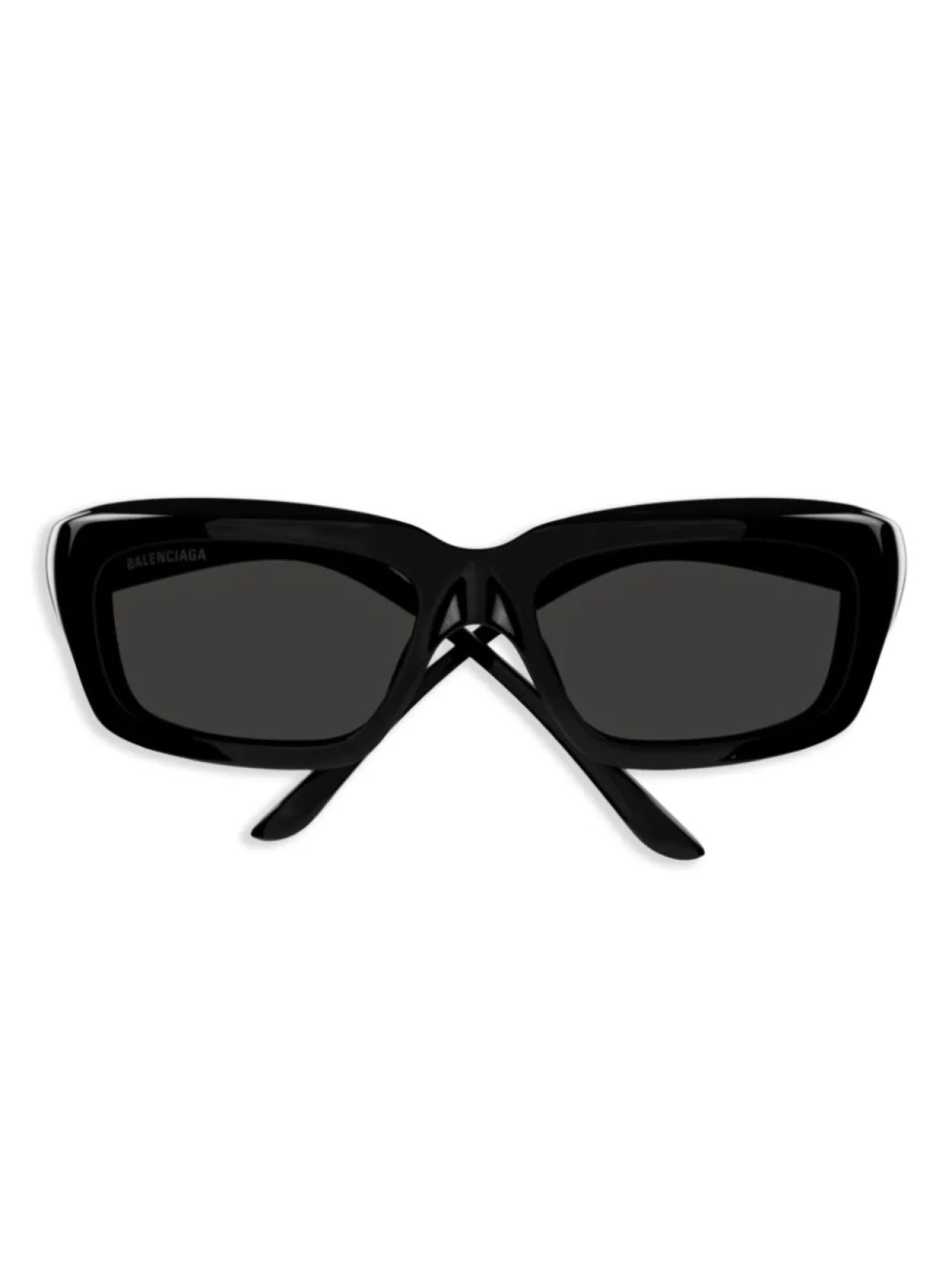

Солнцезащитные очки в угловатой оправе Balenciaga Eyewear, черный