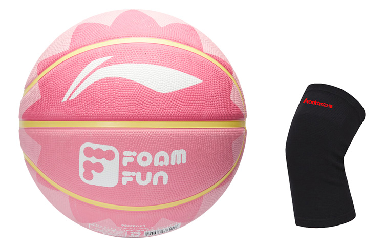 

LINING Резиновый баскетбольный мяч pink yellow размер 7 тренировочный unisex