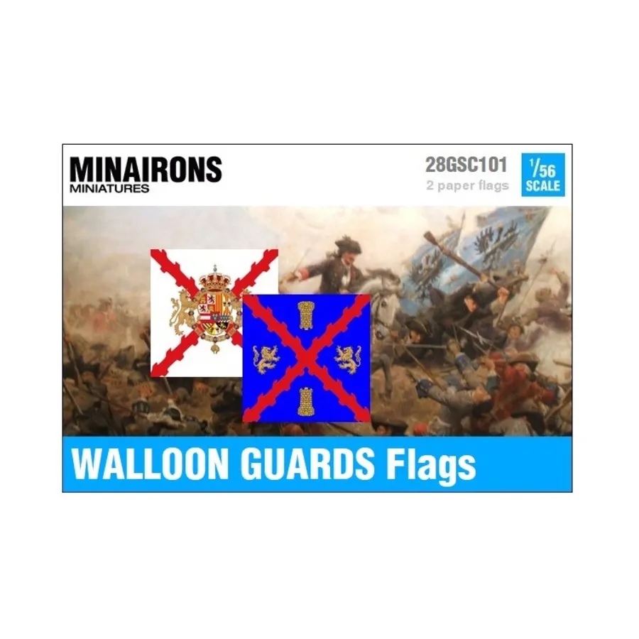 

Флаги Валлонской гвардии, War of Spanish Succession - Decals & Flags (1:56)