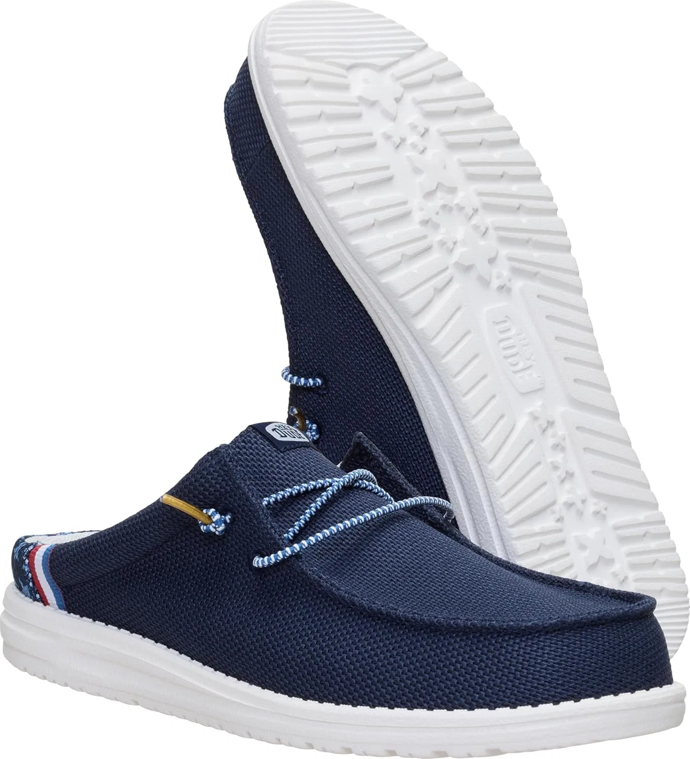 Кроссовки мужские HEYDUDE Wally Suede, Navy Blazer/Multi — фото 4