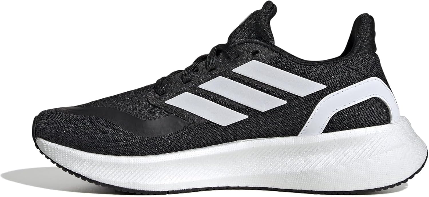 Детские кроссовки Adidas Pureboost Light для бега (унисекс), белый/черный — фото 4