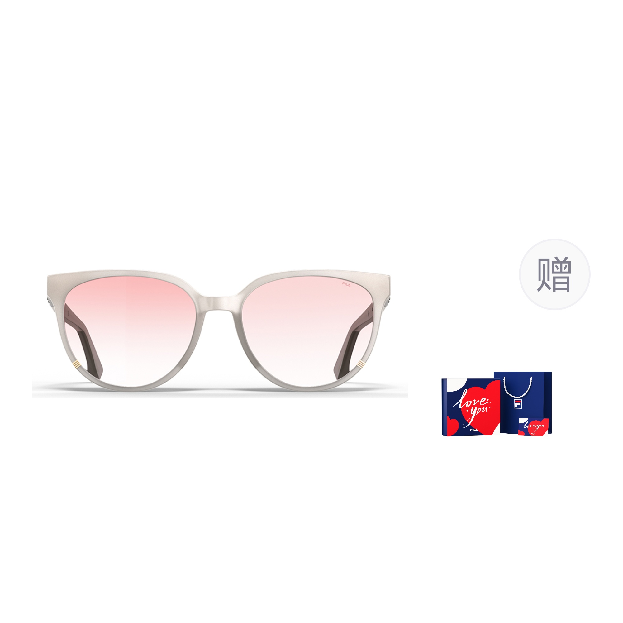 

FILA Пластиковая оправа квадратные солнцезащитные очки унисекс, Moon White Box Limited Edition