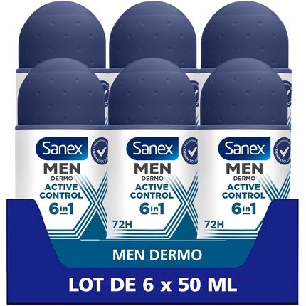 

Шариковый дезодорант-антиперспирант для мужчин Dermo Active Control Sanex