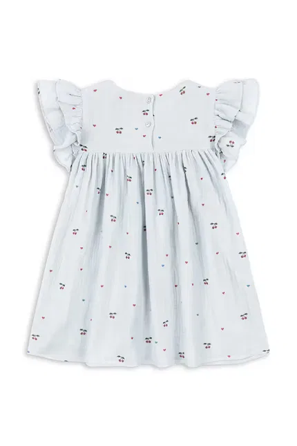 Платье из муслина Coco Dress Konges Sløjd, синий — фото 3