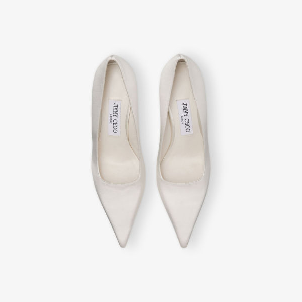 Туфли-лодочки Jimmy Choo Ixia 80 на каблуке, белый — фото 2