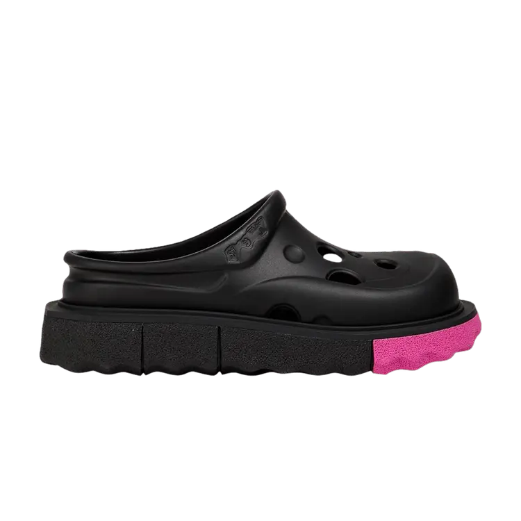 Сабо Off-White Wmns Sponge Meteor Clog 'Black Fuchsia', черный