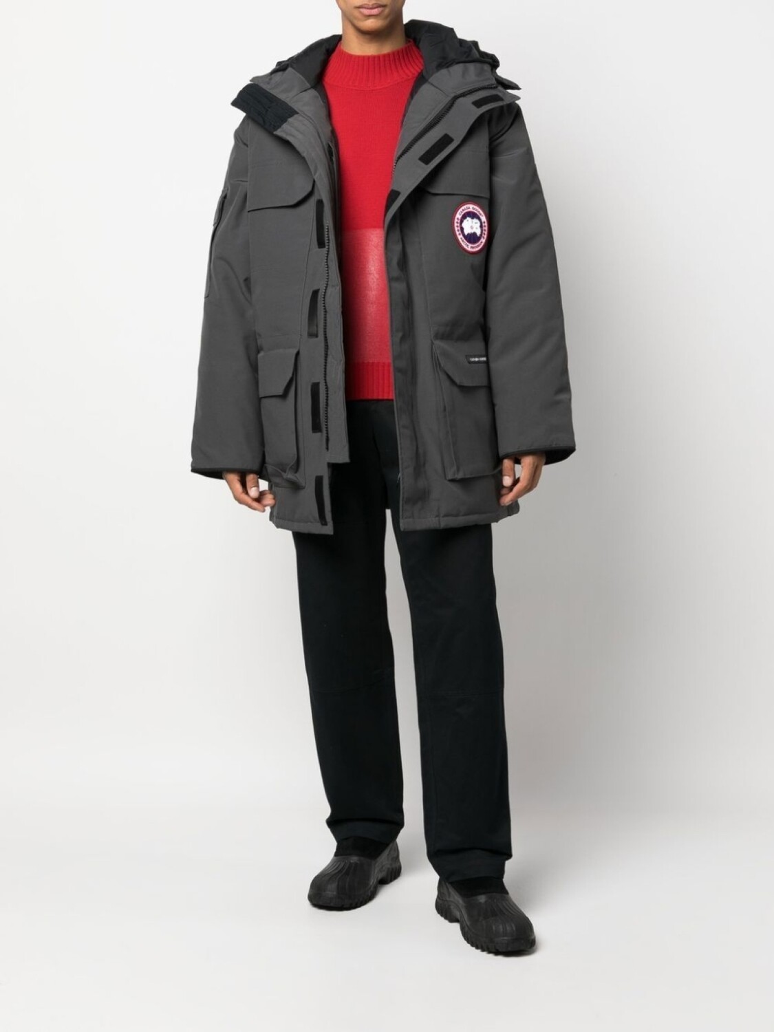 

Canada Goose парка Expedition с капюшоном, серый