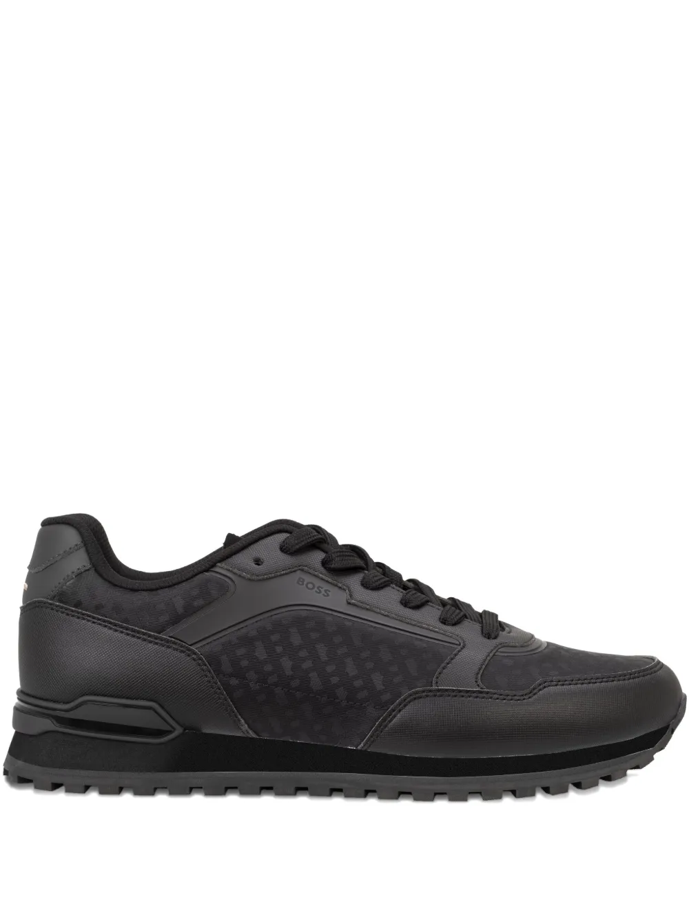 

Кроссовки с узором BOSS, черный