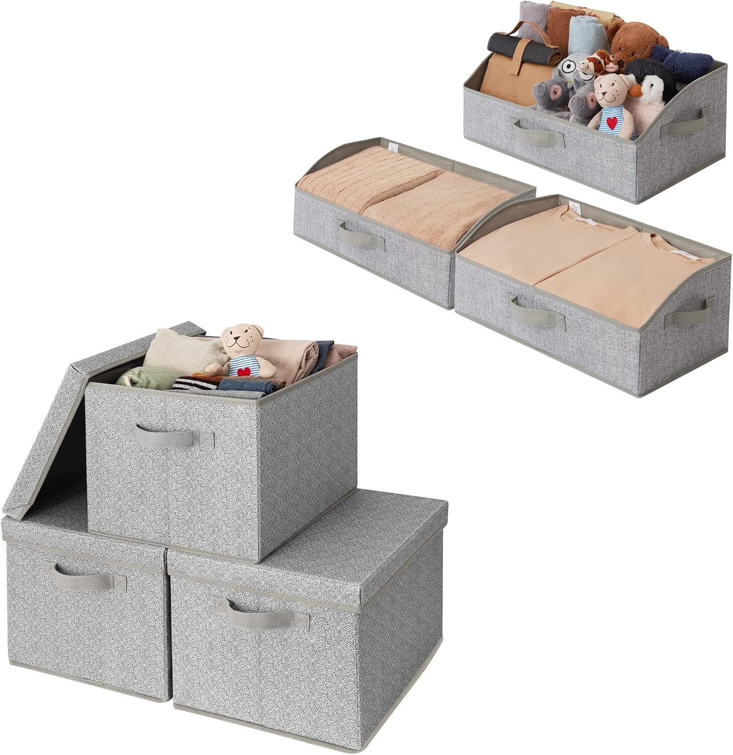 

GRANNY SAYS Набор из 3 прямоугольных контейнеров для хранения и 3 контейнеров в форме трапеции