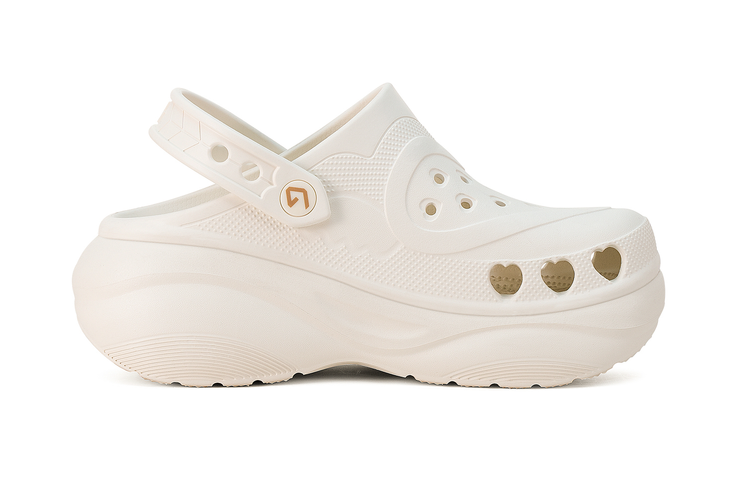 GOTO Сердечки женские клоши костяной белый, цвет Bone White — фото 2