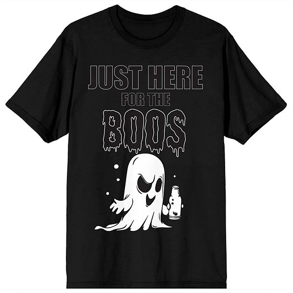 

Мужская футболка bioworld "just here for the boos" Licensed Character