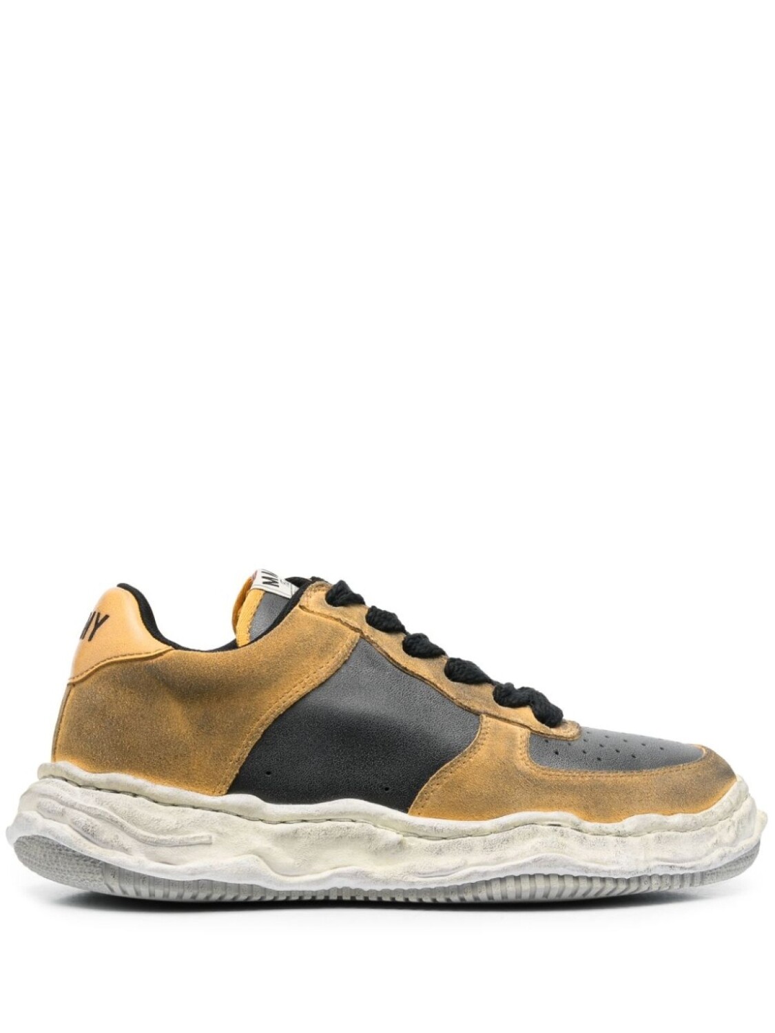 

Кроссовки Maison Mihara Yasuhiro Wayne Distressed, темно-желтый/черный