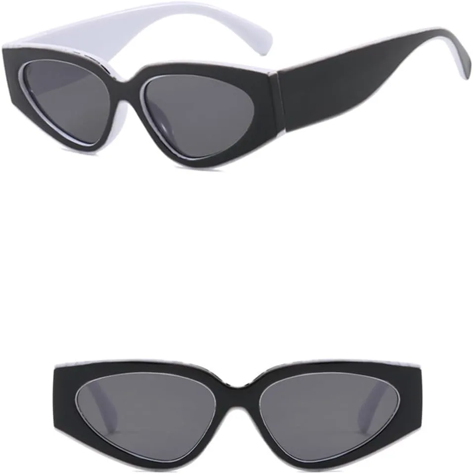 

Солнцезащитные очки UV400 - "Кошачий глаз" в стиле панк, желейные, для женщин и мужчин, для бега и занятий спортом на открытом воздухе generic, Whiteblack-black