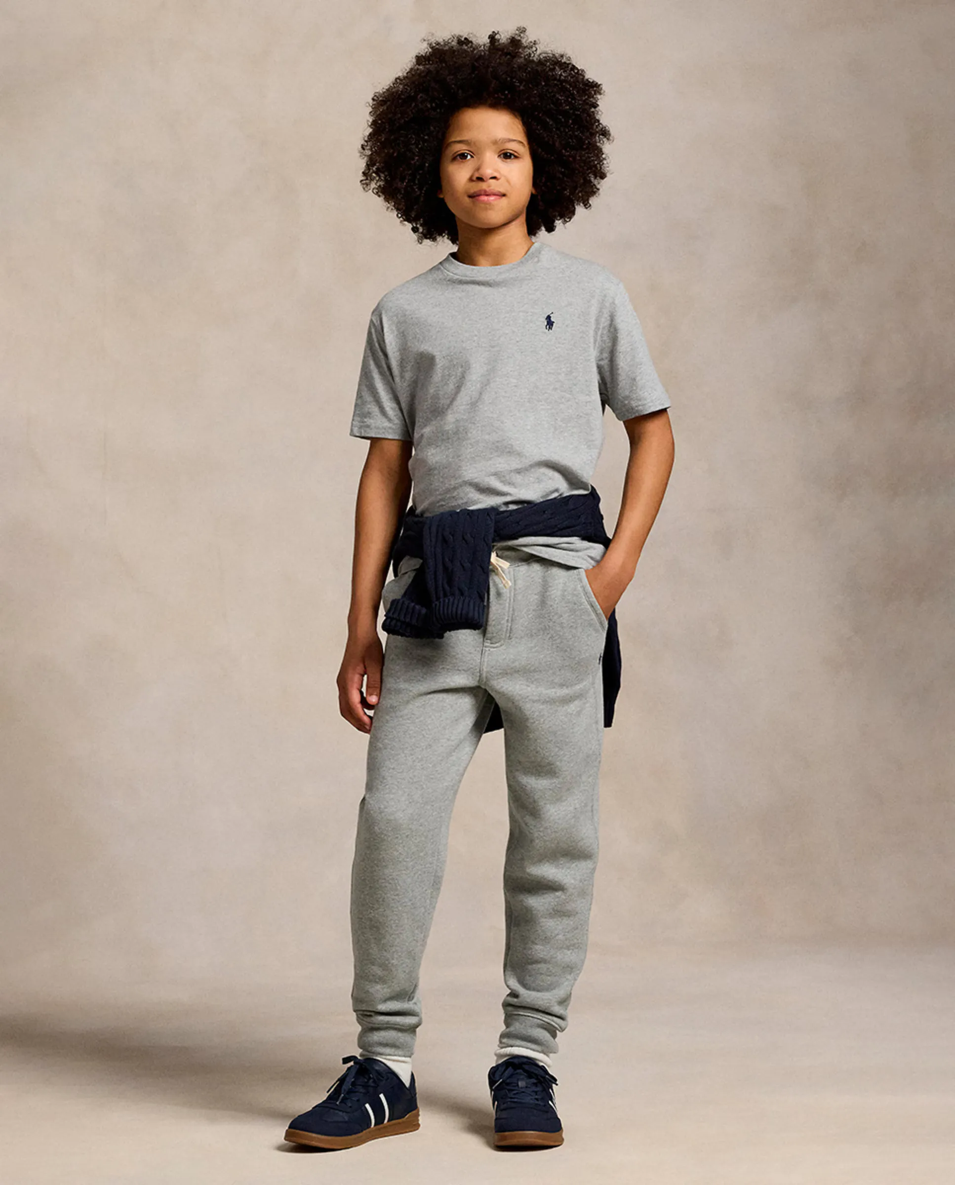 

Унисекс спортивные брюки из флиса с вышитой лошадью Polo Ralph Lauren, светло-серый