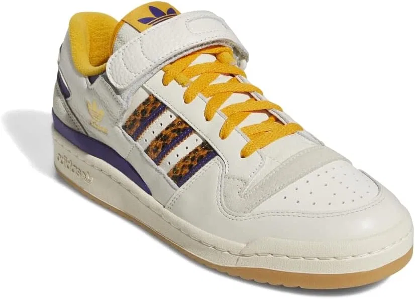 Кроссовки Unisex Adidas Forum 84 Low, Off White Collegiate Gold Cream White — фото 2