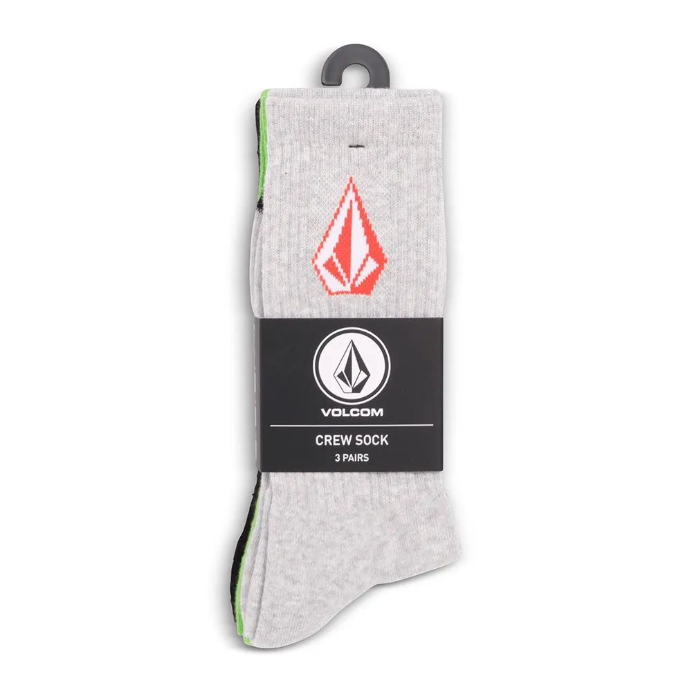 

Носки 3 шт Volcom Full Stone, серый