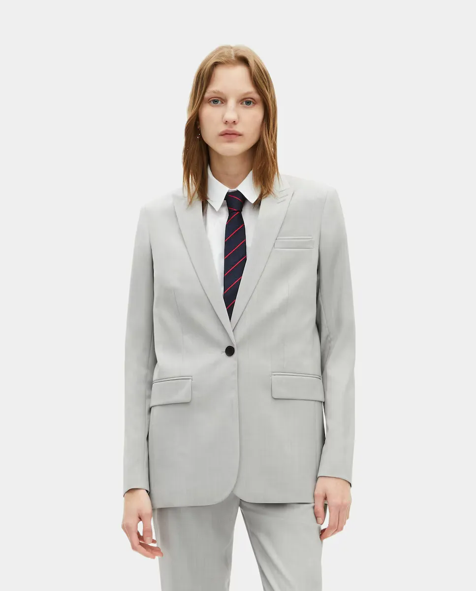 

Женский однобортный пиджак The Kooples, бежевый