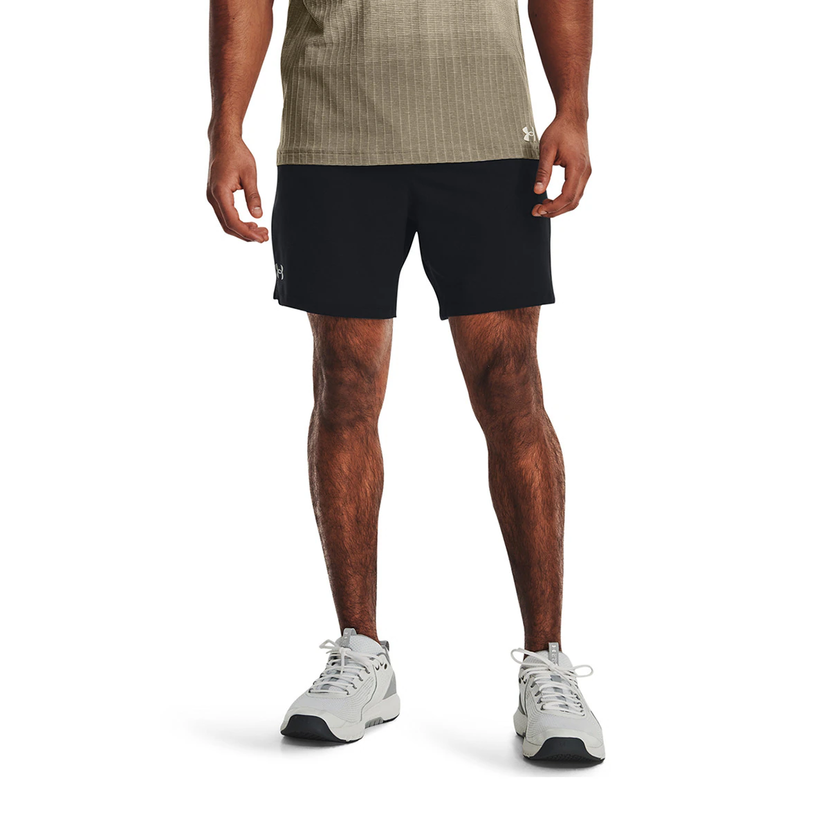 

Мужские шорты 15 см Vanish, сотканные под броню Under Armour, черный/серый
