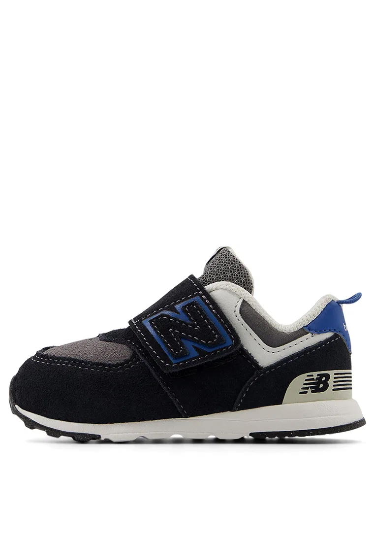 Детские кроссовки, повседневные, модель 574, New Balance, черный/синий