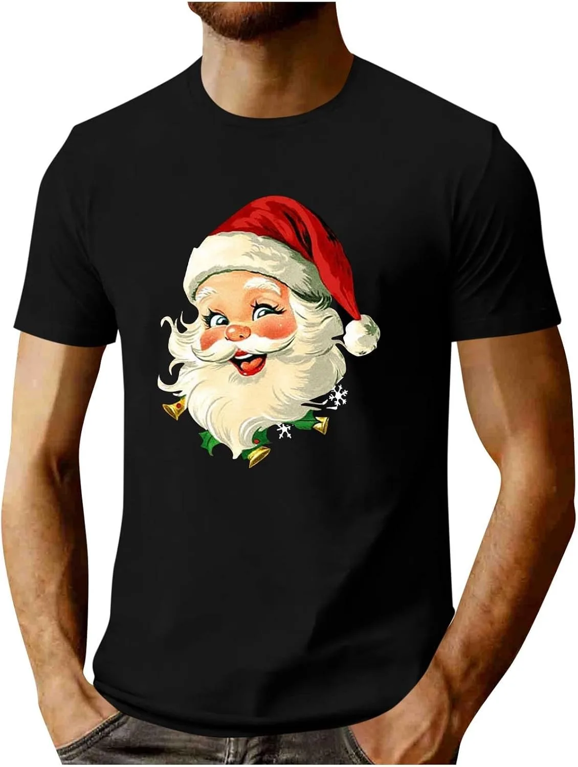 

Футболка с 3D принтом Санта Клаус