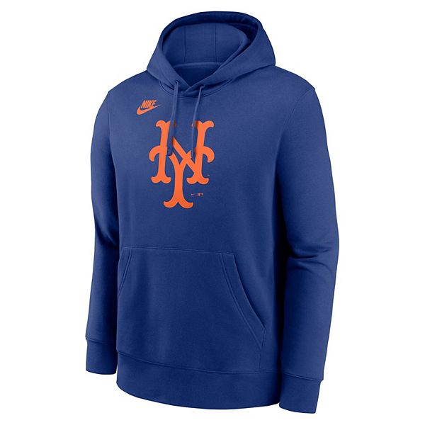 Толстовка с капюшоном Men's Royal New York Mets Cooperstown Collection Logo Club Nike — фото 3