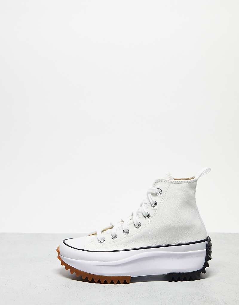 Converse - Run Star Hike Hi - Белые высокие кеды унисекс