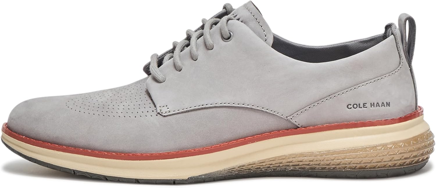 Мужские кроссовки Cole Haan Originalgrant Energyweave с перфорированным гладким носком, Sea Stone Nubuck/Cinnabar — фото 2