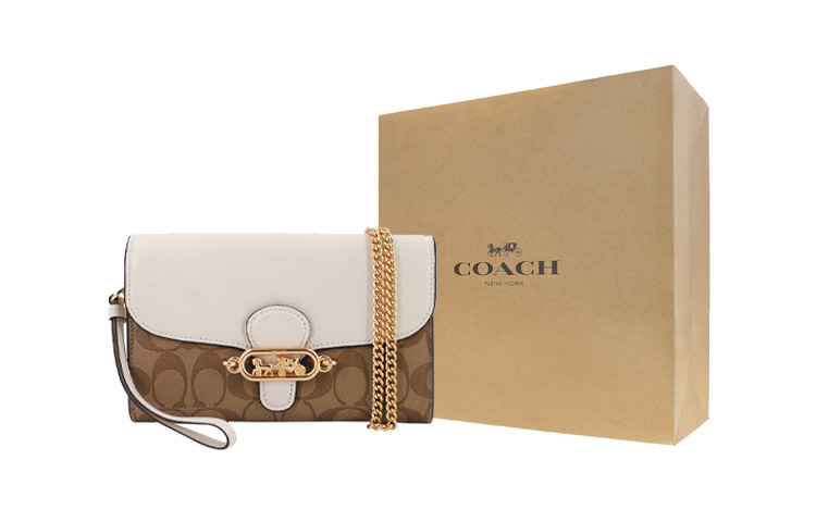 

COACH Кожаная сумка на цепочке через плечо