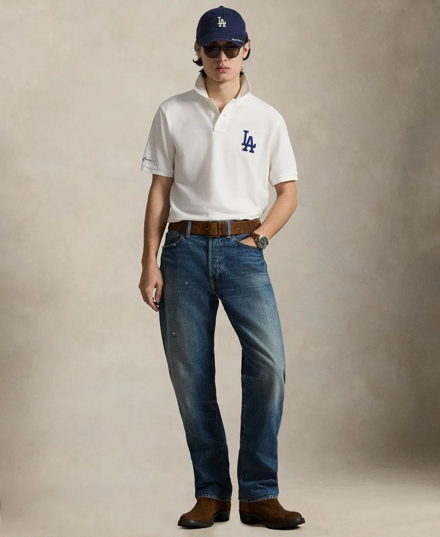 Мужская классическая рубашка-поло Polo Ralph Lauren, белый — фото 2