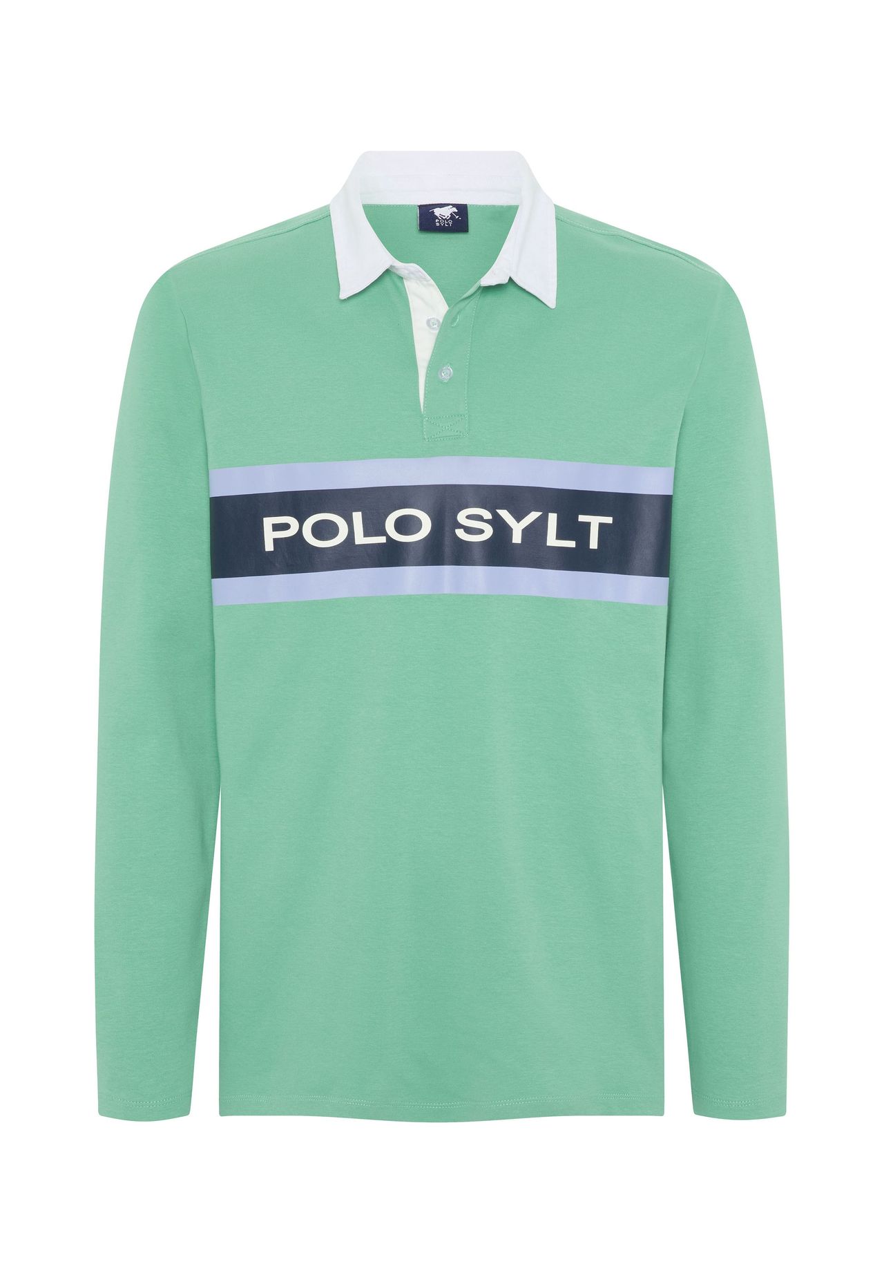 

Рубашка поло с дизайном этикетки POLO SYLT, цвет 16-5721 Marine Green