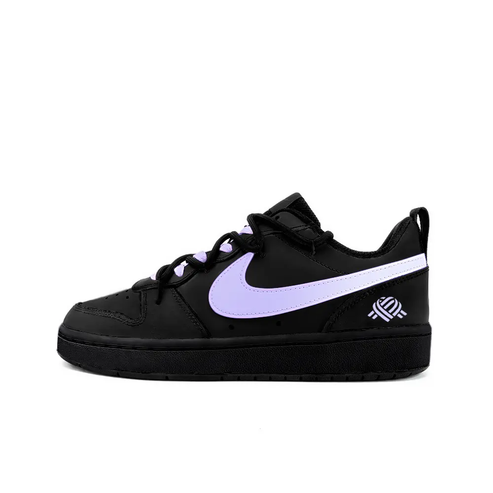 

Кроссовки Nike Court Borough Skateboard Shoes Women's Low-Top White, Черный, Кроссовки Nike Court Borough Skateboard Shoes Women's Low-Top White