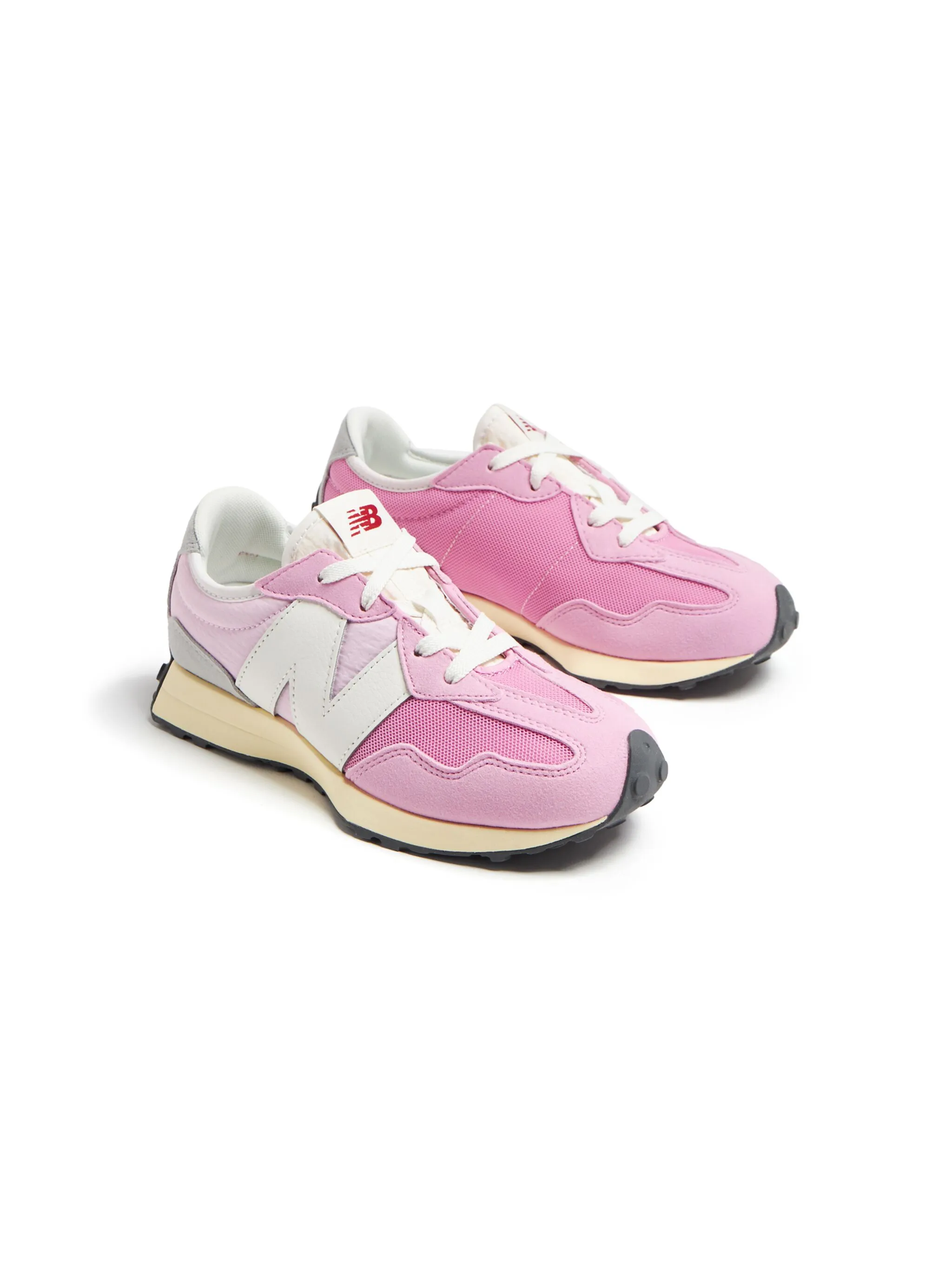

Кроссовки 327 на шнуровке New Balance Kids, розовый