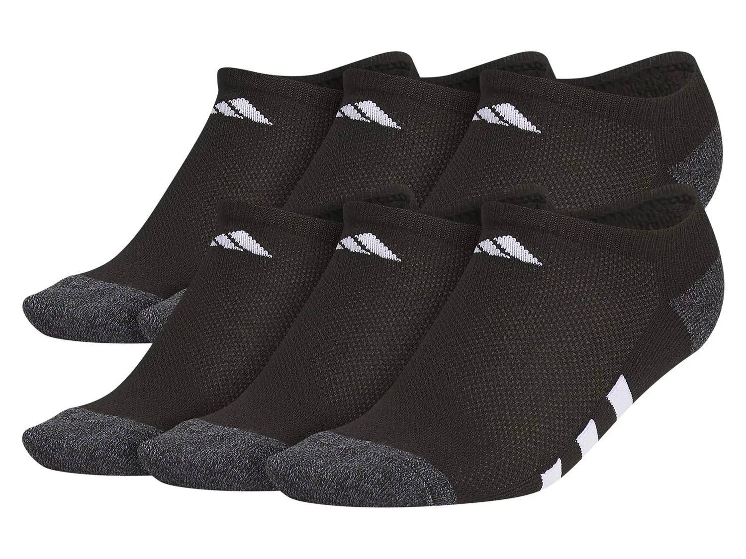 

Носки Athletic Cushioned Kids' No Show Socks - 6 Pack Adidas, черный