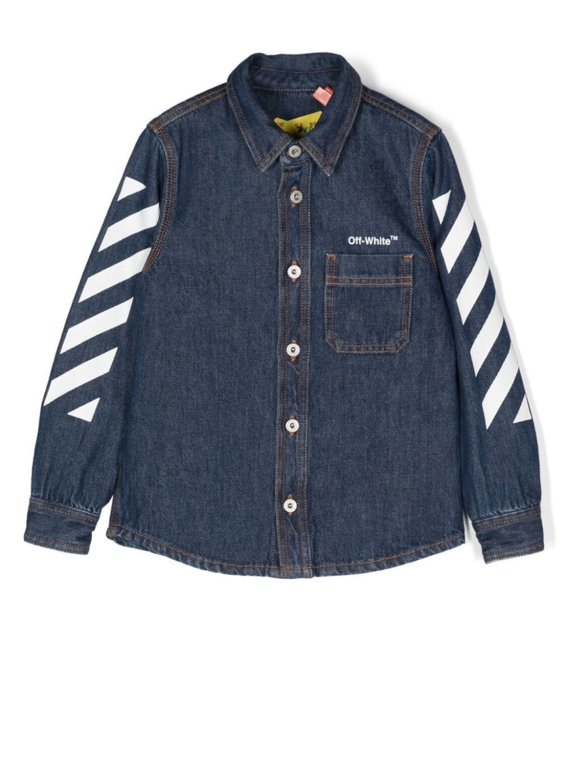 

Off-White Kids рубашка с длинными рукавами и логотипом