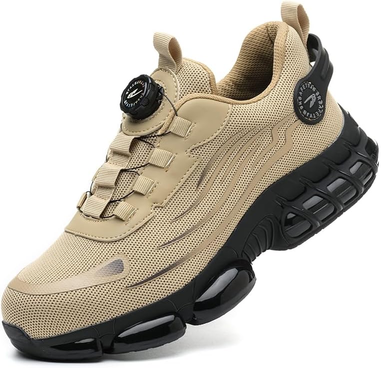 

Рабочие кроссовки со стальным носком для мужчин и женщин, легкие и удобные, для промышленной и строительной работы, защитная обувь Wycdmj, хаки