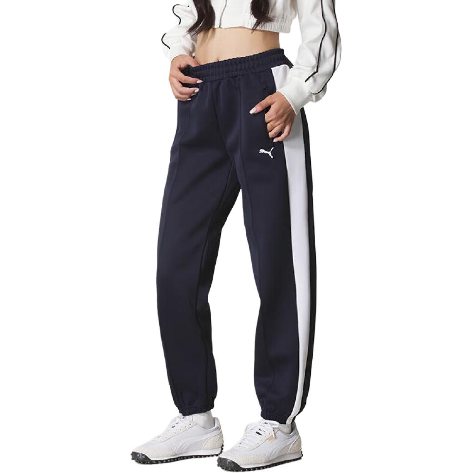 

Вязаные спортивные штаны Women's PUMA, темно-синий