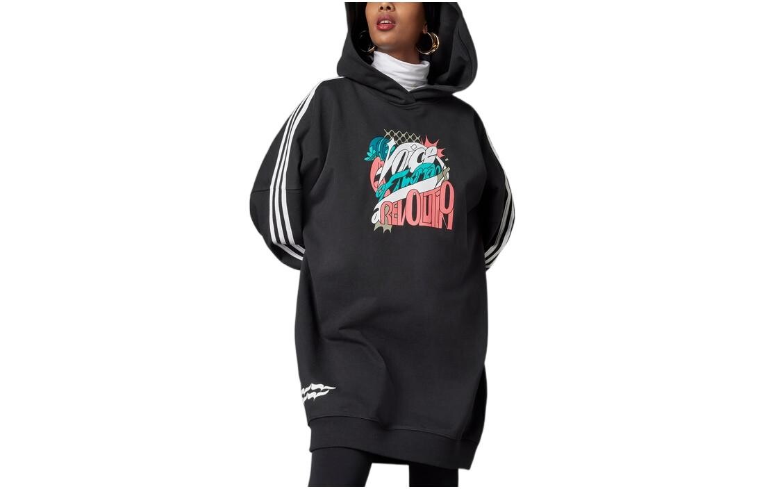 

Женское платье с длинными рукавами Adidas Originals, цвет Black